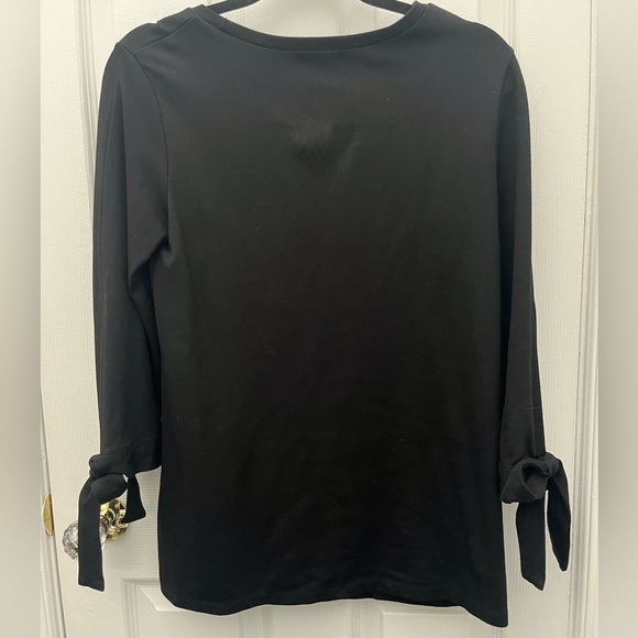 Halogen Black Top with Bows - Picture 8 of 9